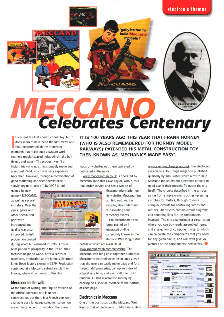 Meccano Celebrates Centenary